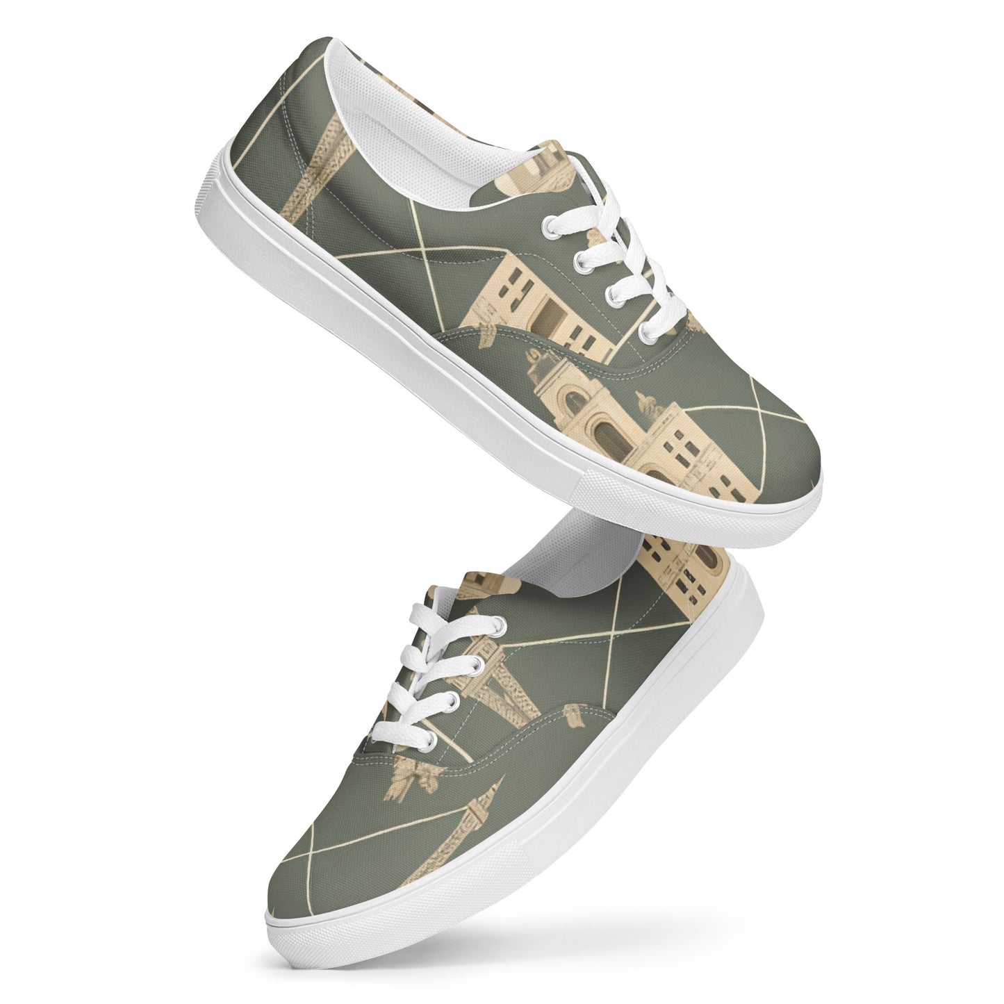 Women’s lace-up canvas shoes