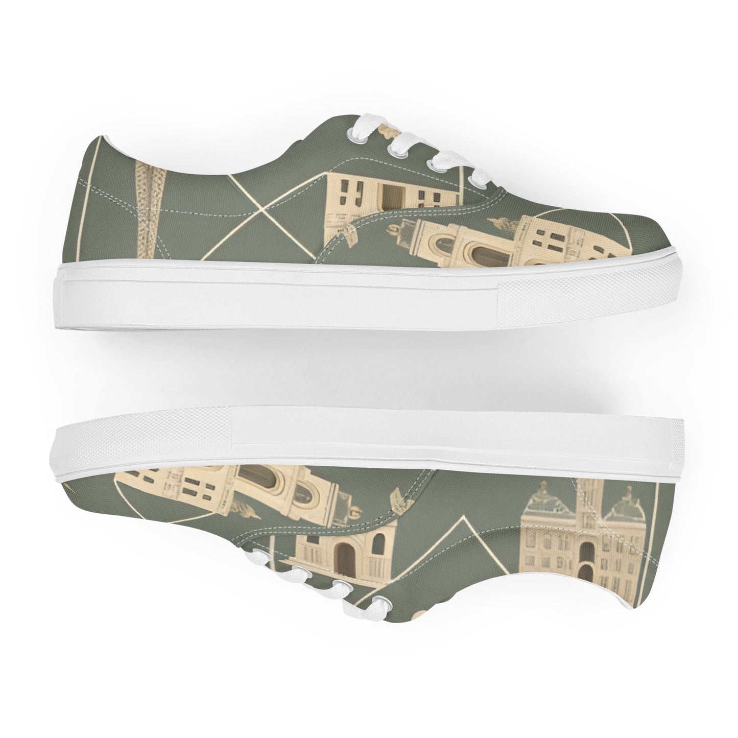 Women’s lace-up canvas shoes