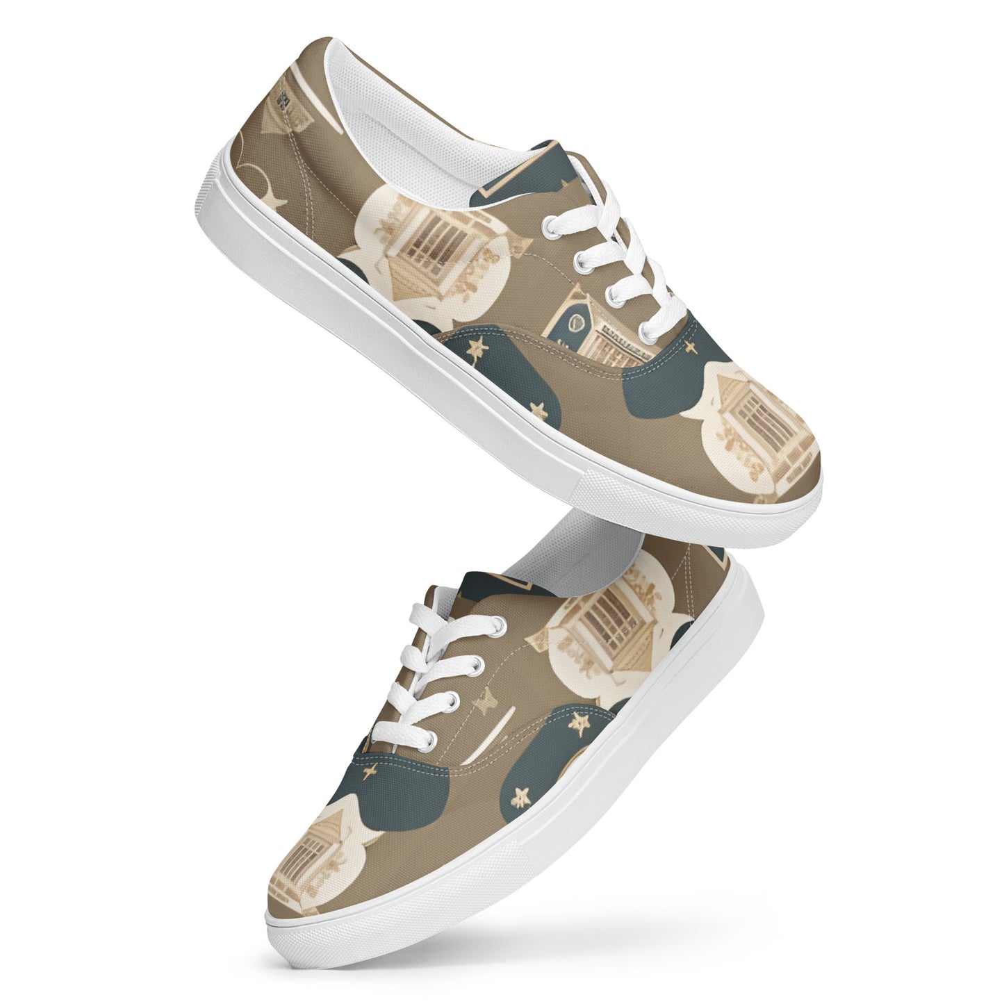 Women’s lace-up canvas shoes