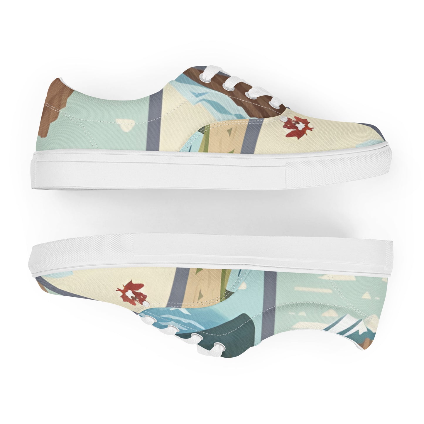 Women’s lace-up canvas shoes