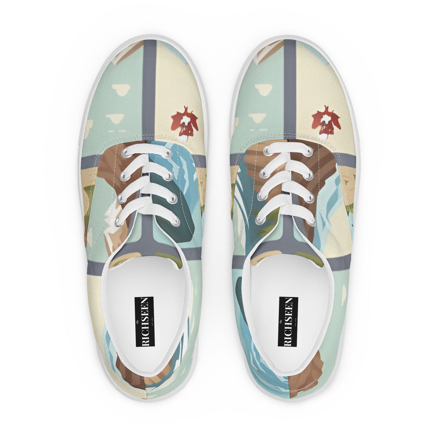 Women’s lace-up canvas shoes