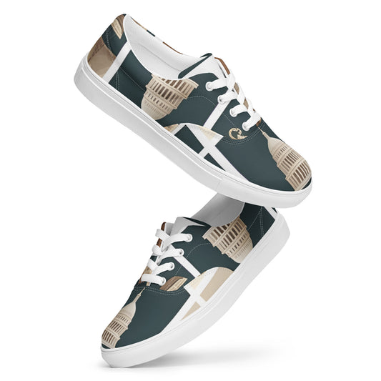 Women’s lace-up canvas shoes