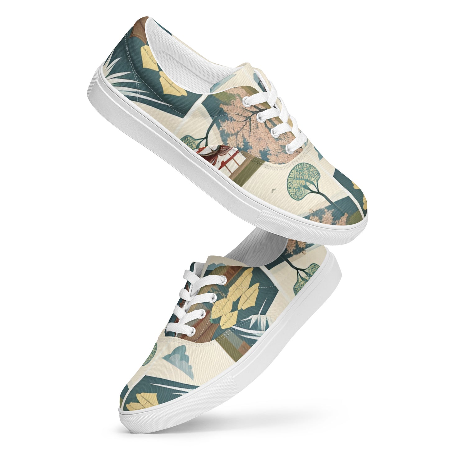 Women’s lace-up canvas shoes