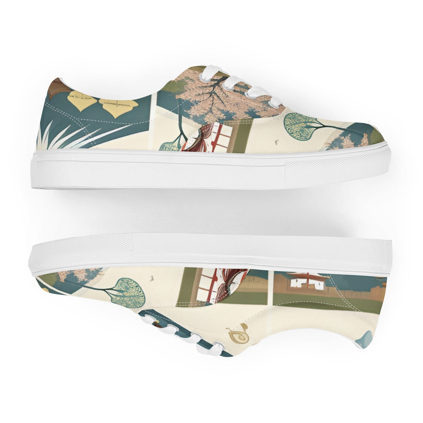 Women’s lace-up canvas shoes