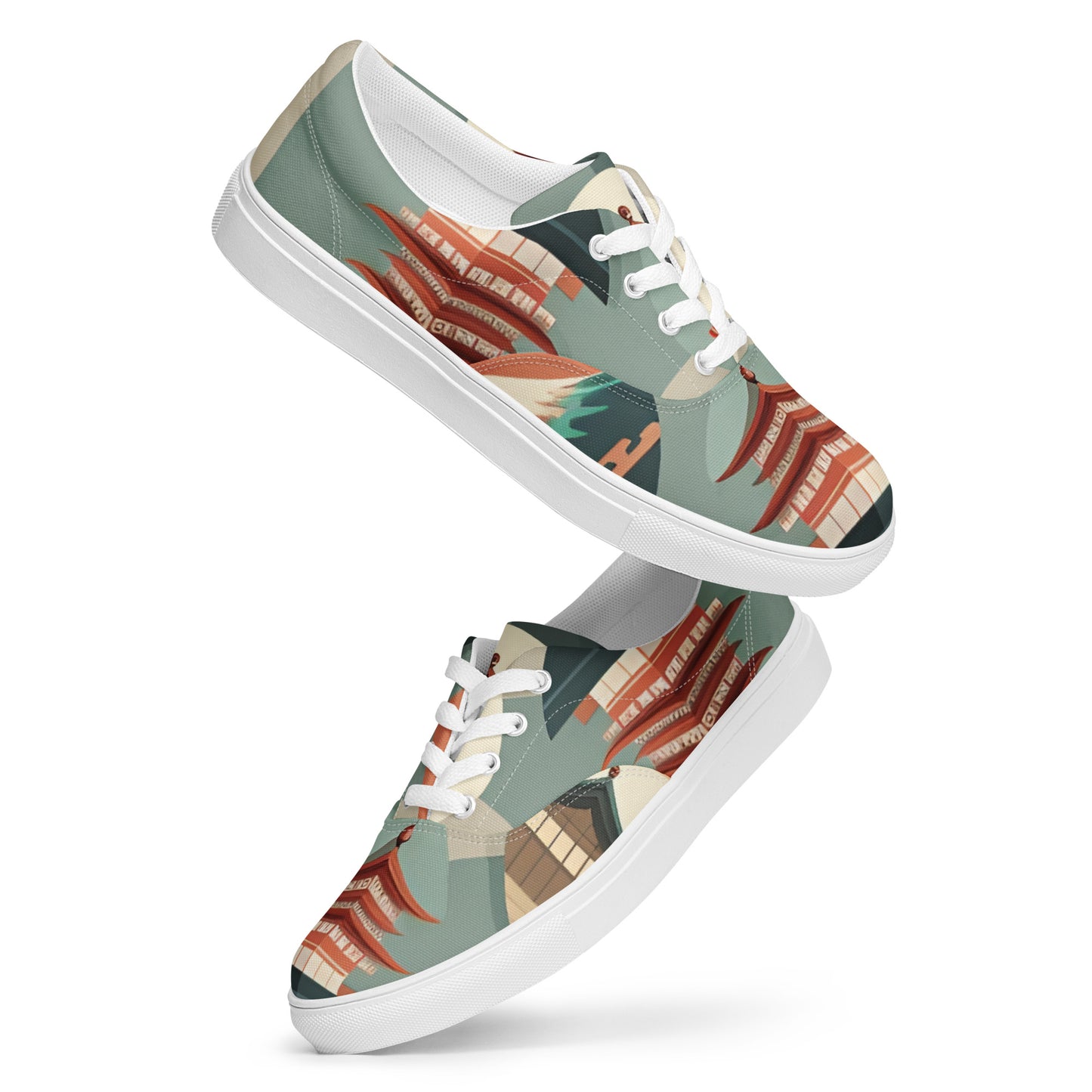 Women’s lace-up canvas shoes