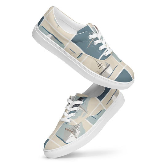 Women’s lace-up canvas shoes