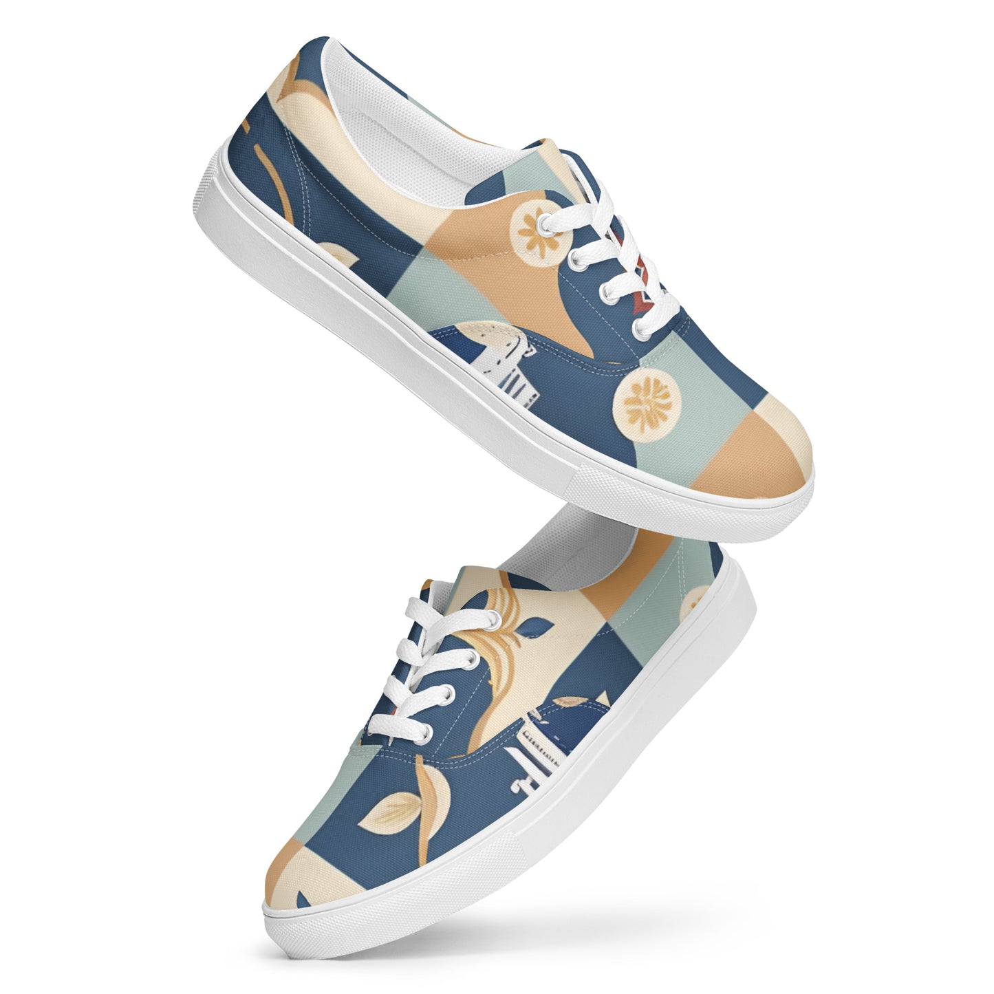 Women’s lace-up canvas shoes