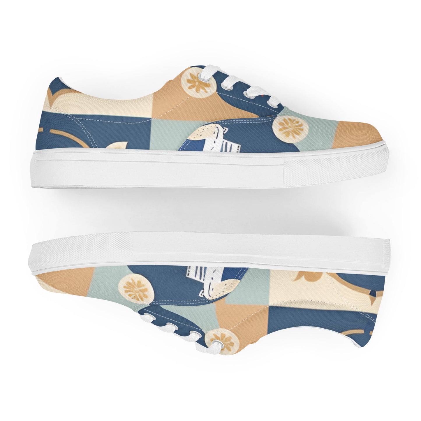 Women’s lace-up canvas shoes