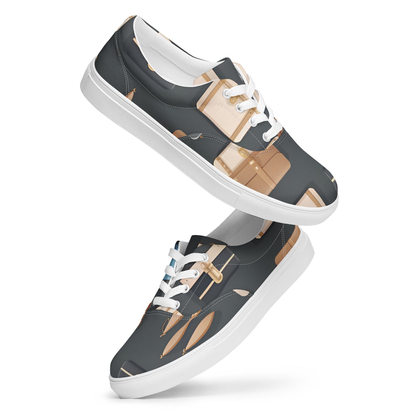 Women’s lace-up canvas shoes