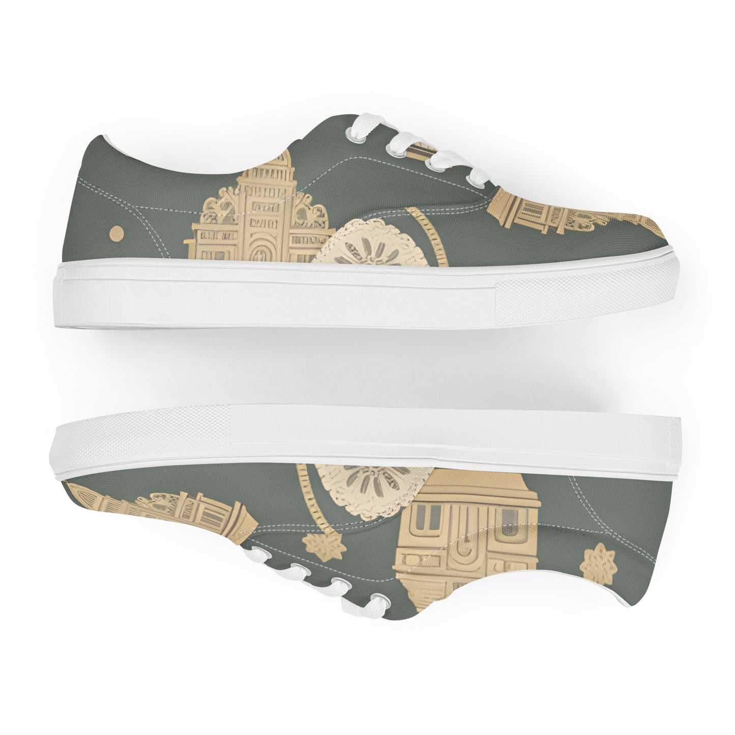 Women’s lace-up canvas shoes