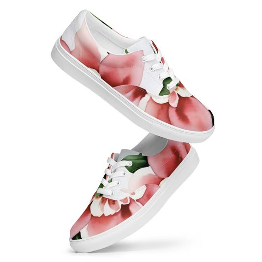 Women’s lace-up canvas shoes