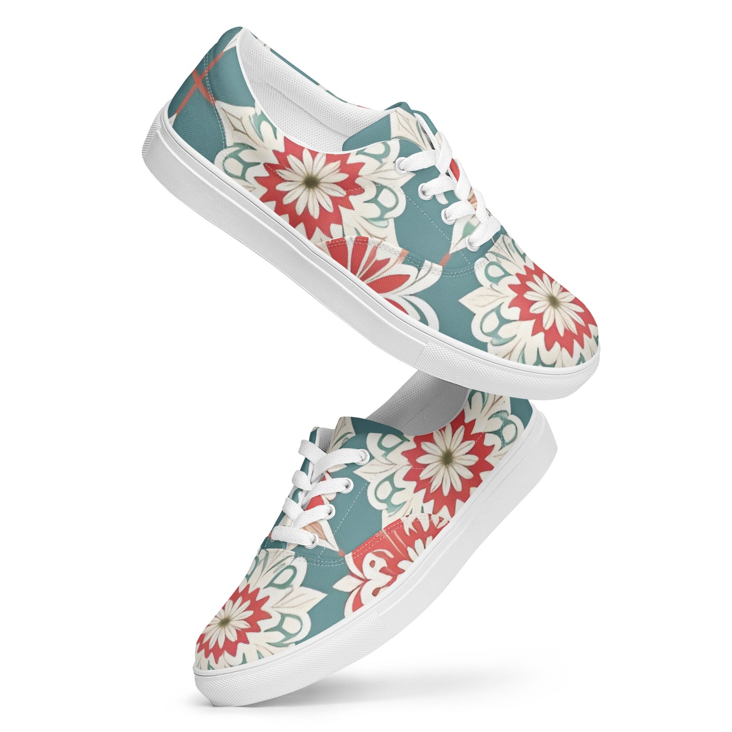 Women’s lace-up canvas shoes