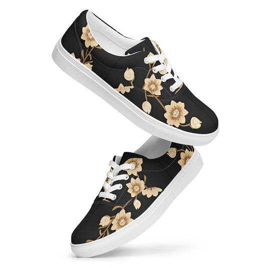 Women’s lace-up canvas shoes