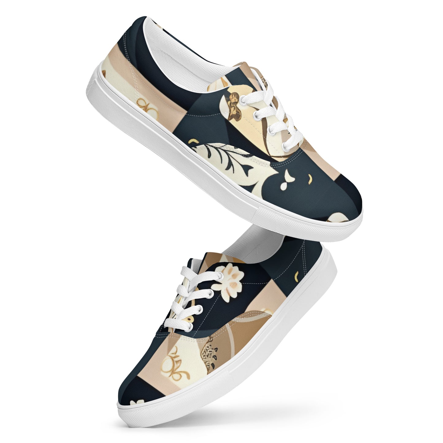 Women’s lace-up canvas shoes