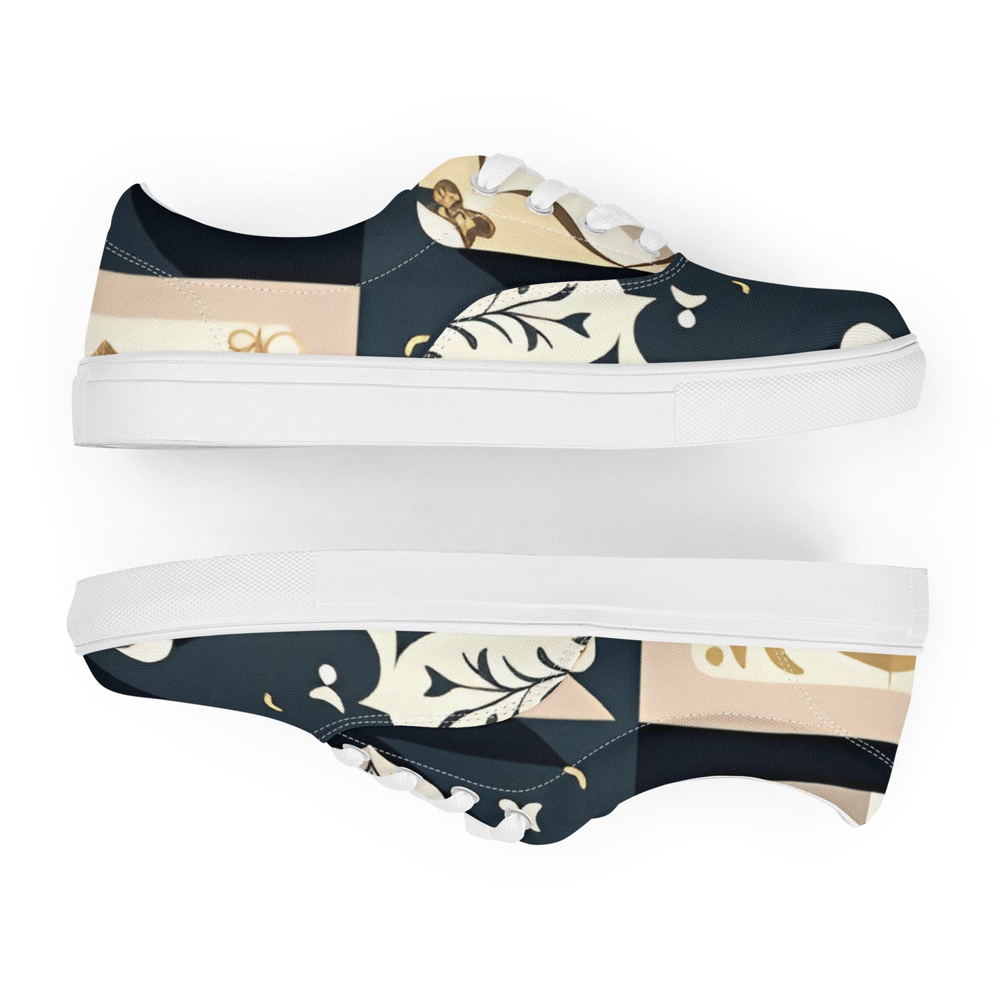 Women’s lace-up canvas shoes