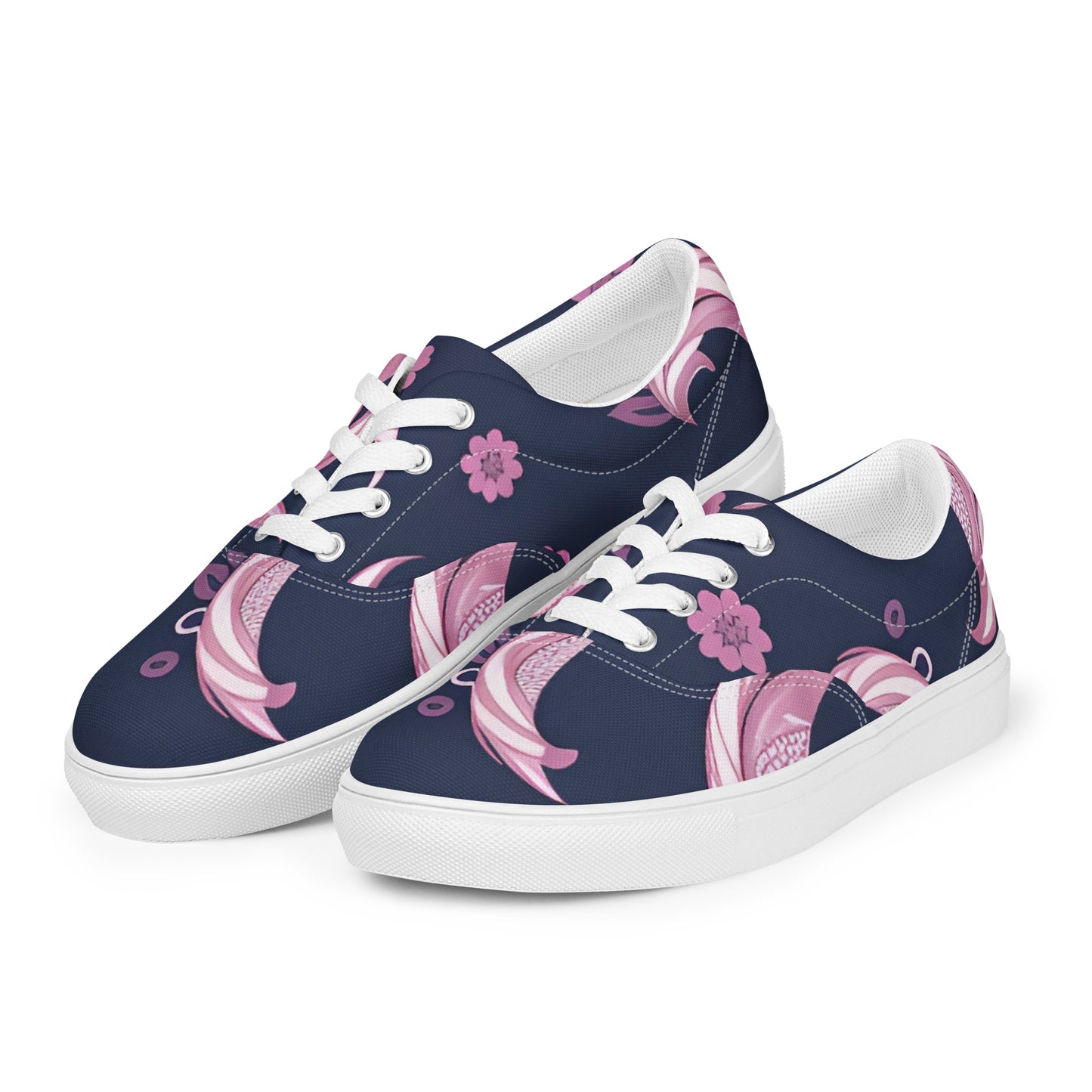 Women’s lace-up canvas shoes