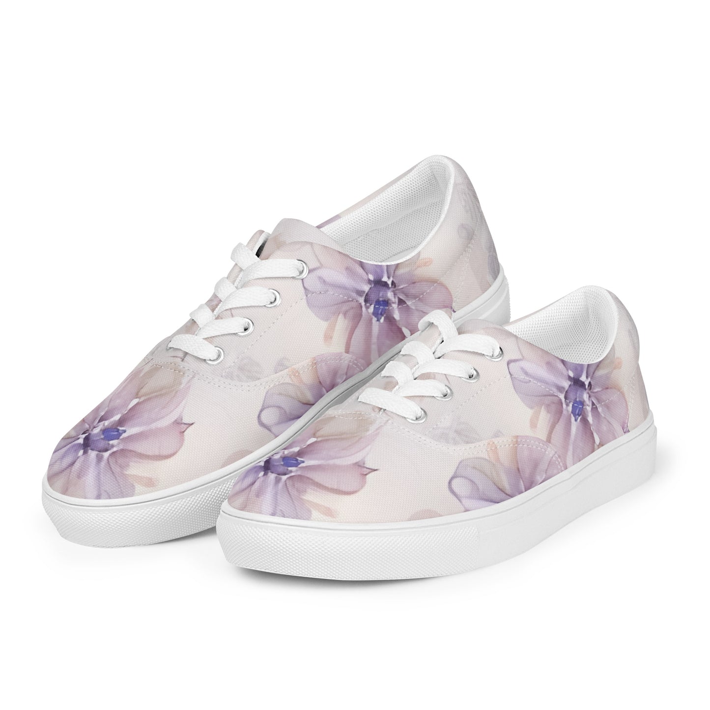 Women’s lace-up canvas shoes