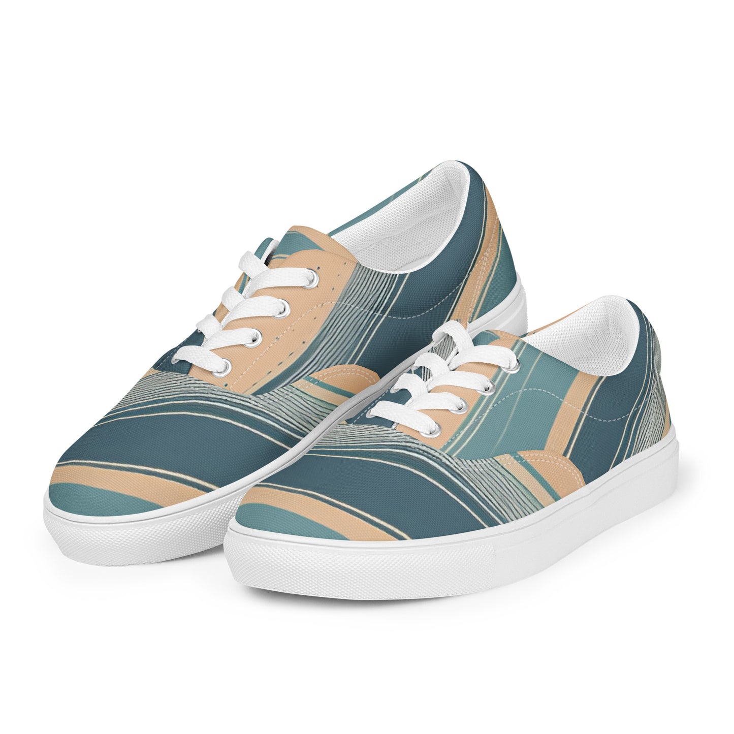 Women’s lace-up canvas shoes