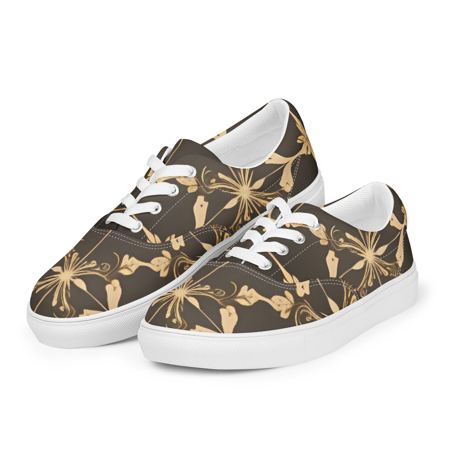 Women’s lace-up canvas shoes