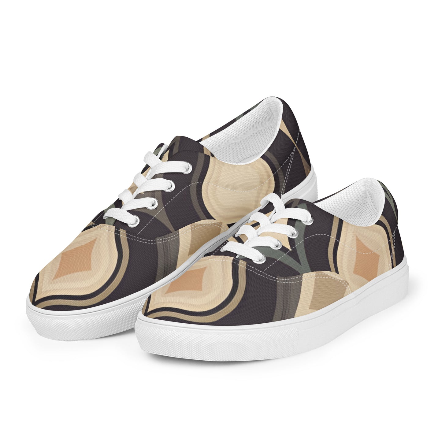 Women’s lace-up canvas shoes