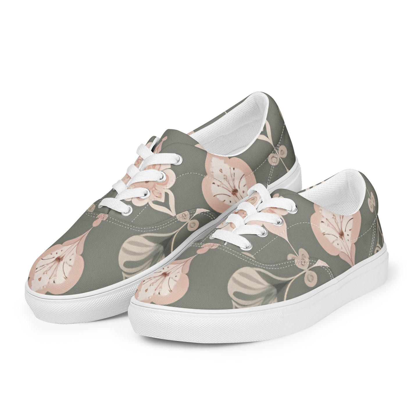 Women’s lace-up canvas shoes