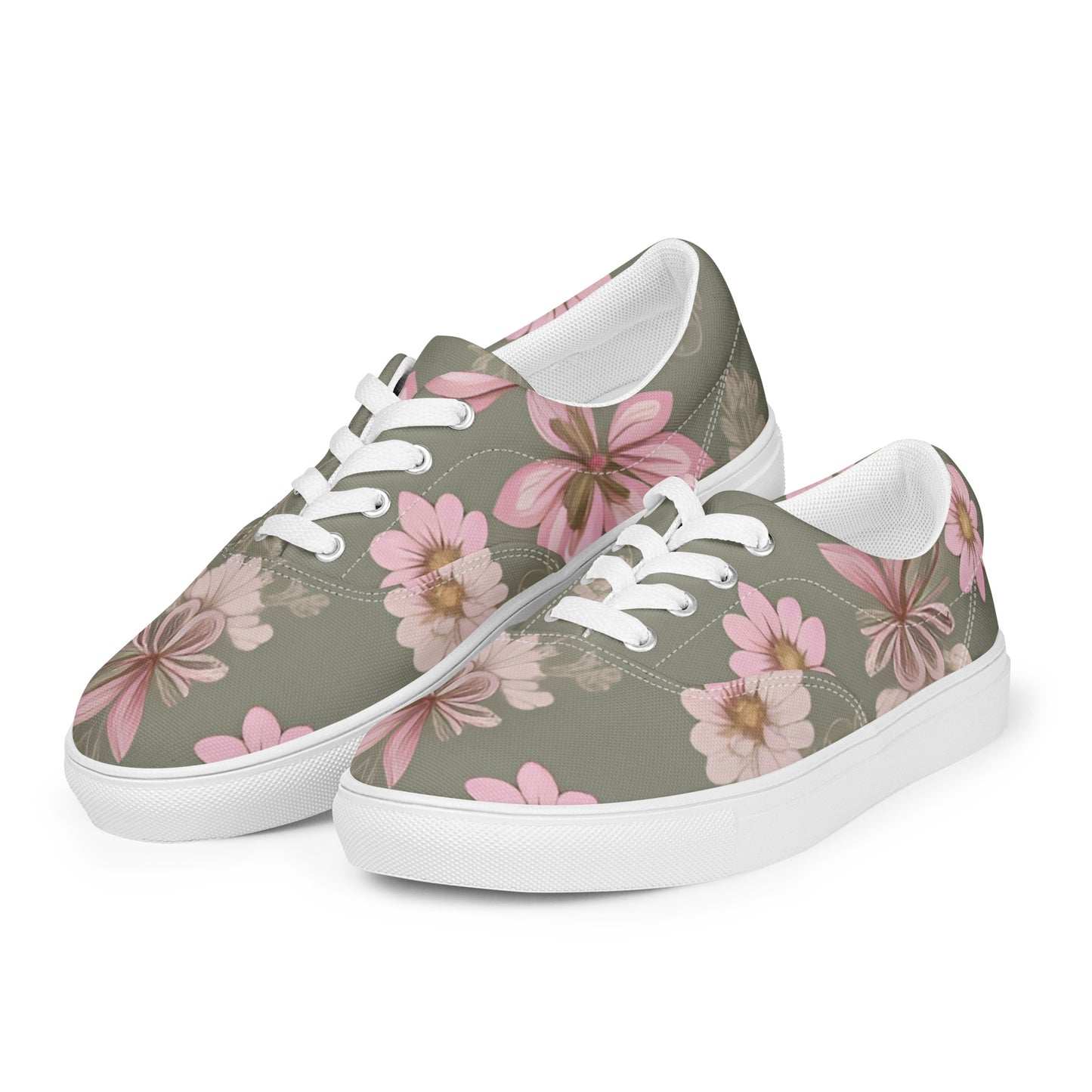 Women’s lace-up canvas shoes