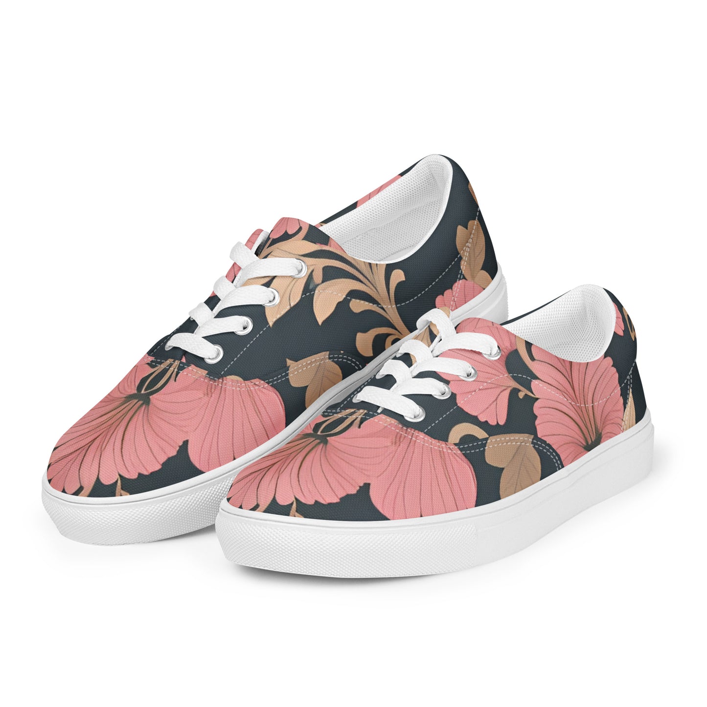 Women’s lace-up canvas shoes