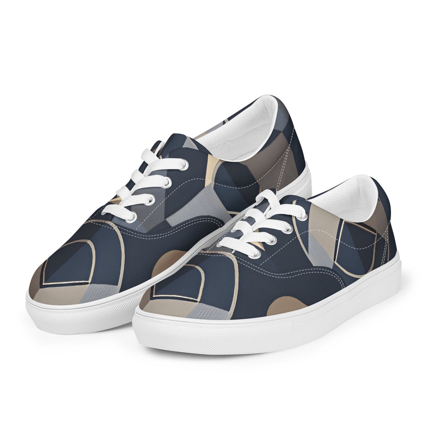 Women’s lace-up canvas shoes