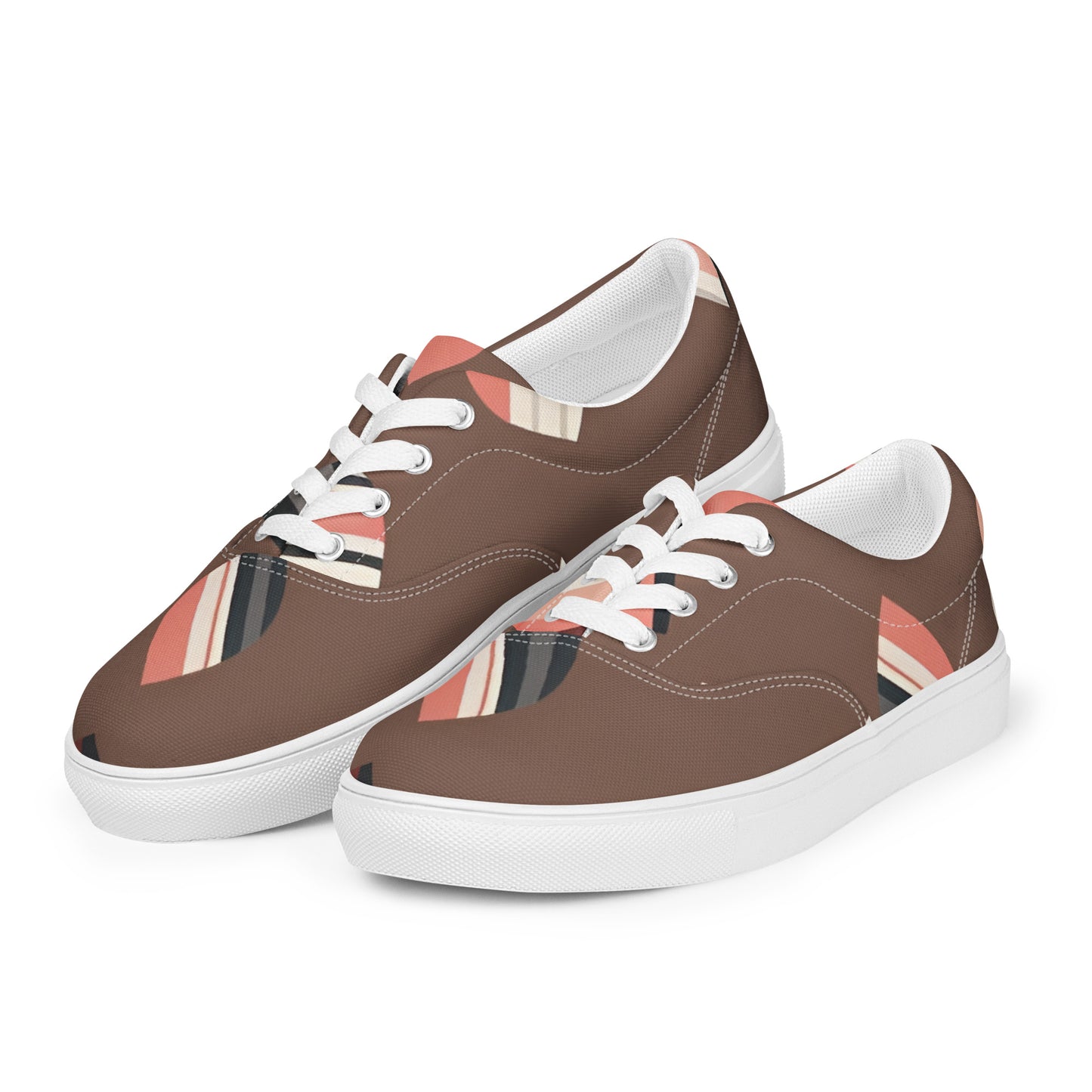 Women’s lace-up canvas shoes