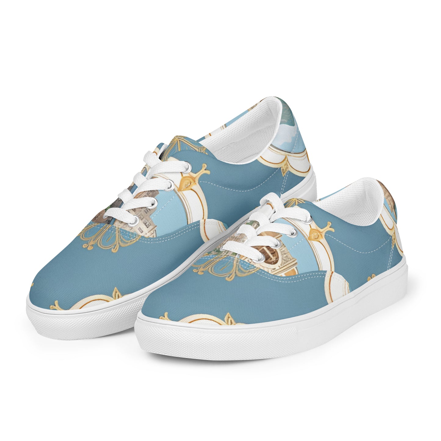 Women’s lace-up canvas shoes