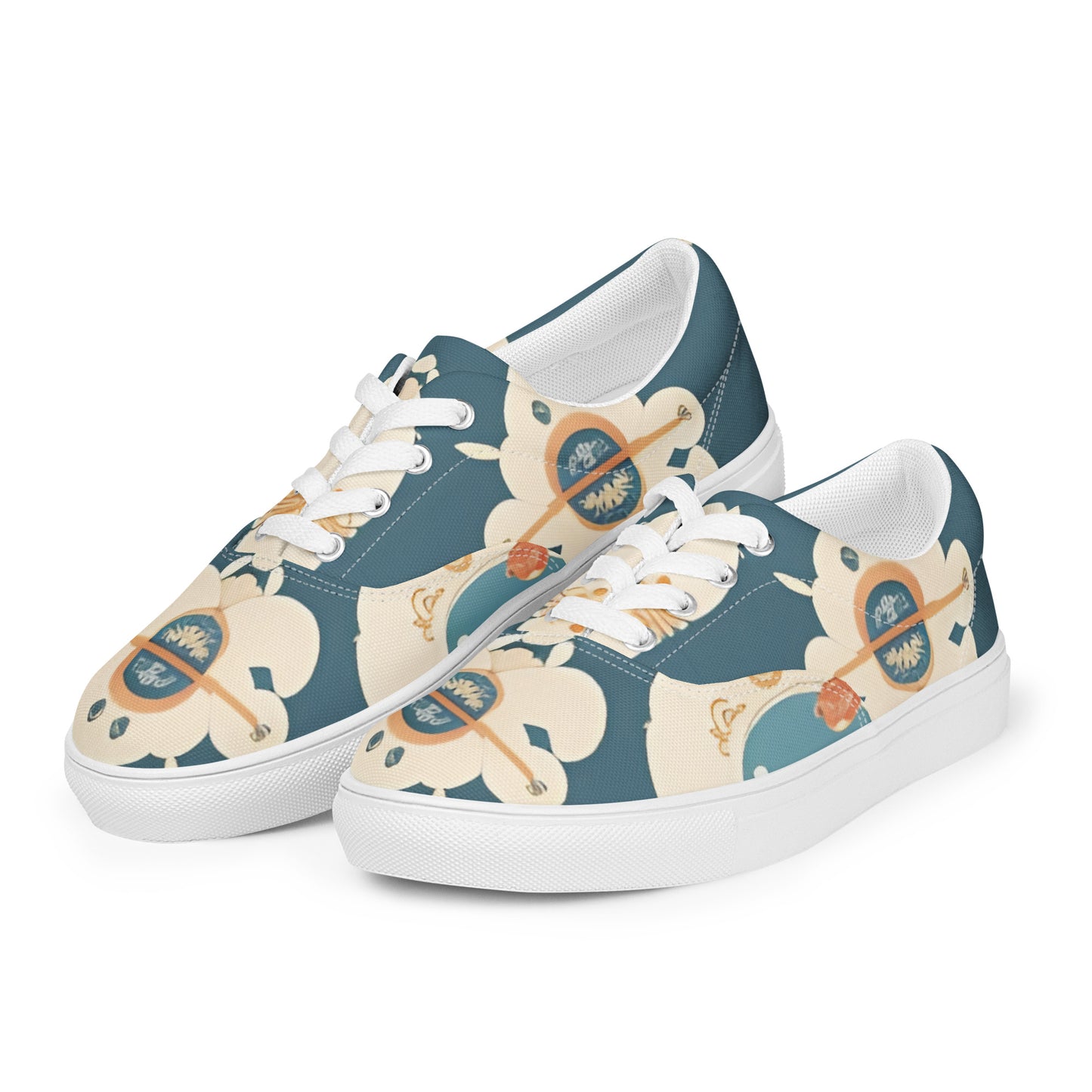 Women’s lace-up canvas shoes