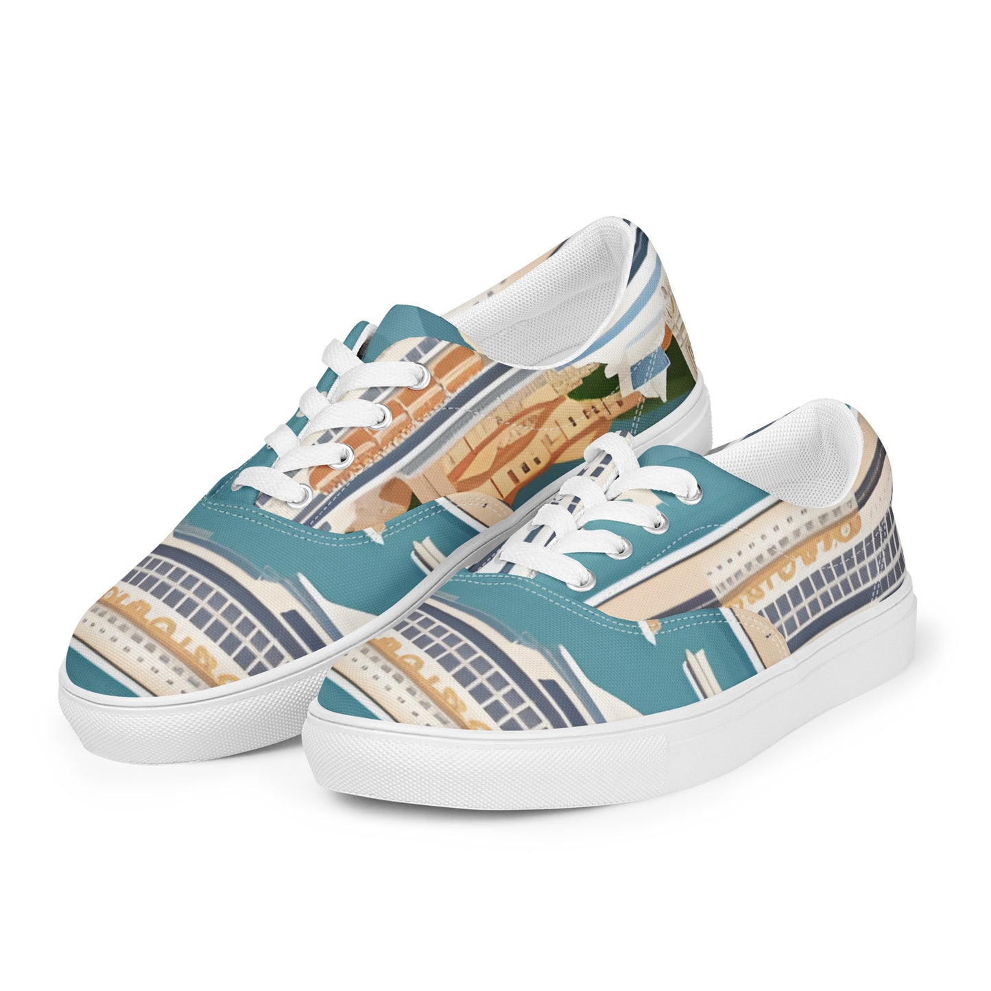 Women’s lace-up canvas shoes