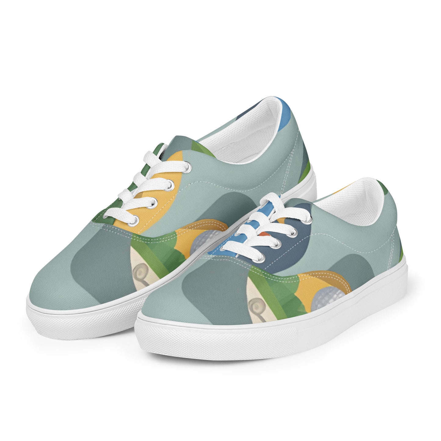 Women’s lace-up canvas shoes