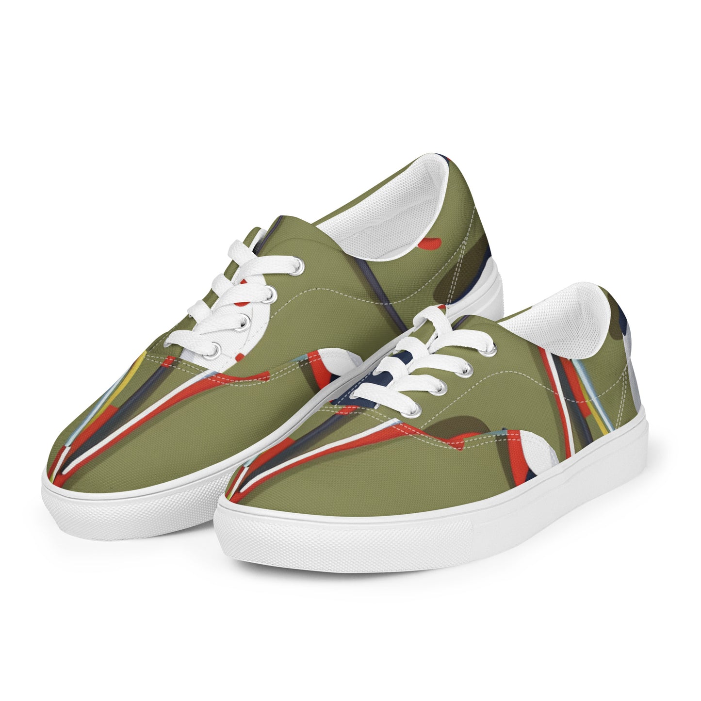 Women’s lace-up canvas shoes