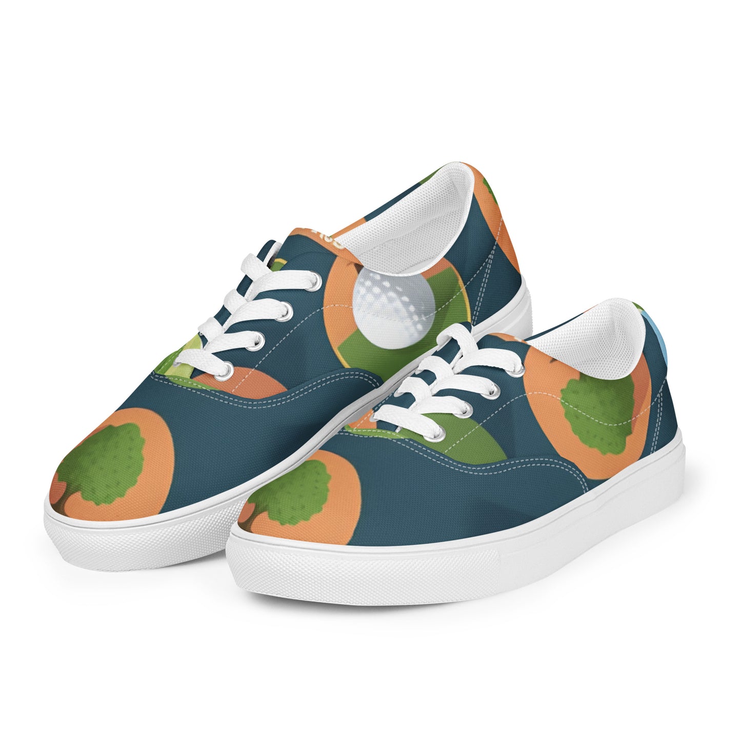 Women’s lace-up canvas shoes