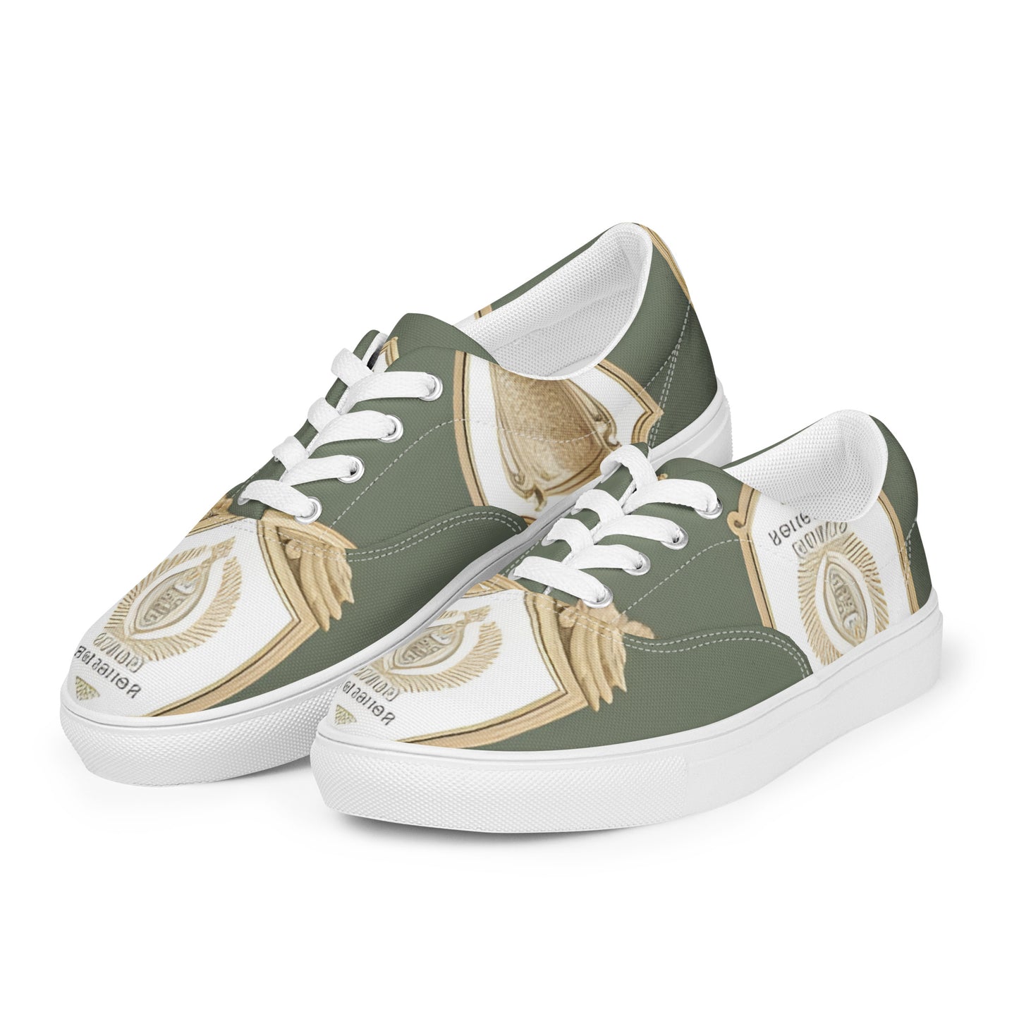 Women’s lace-up canvas shoes