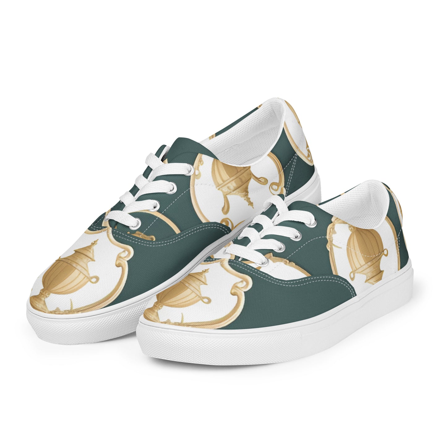 Women’s lace-up canvas shoes