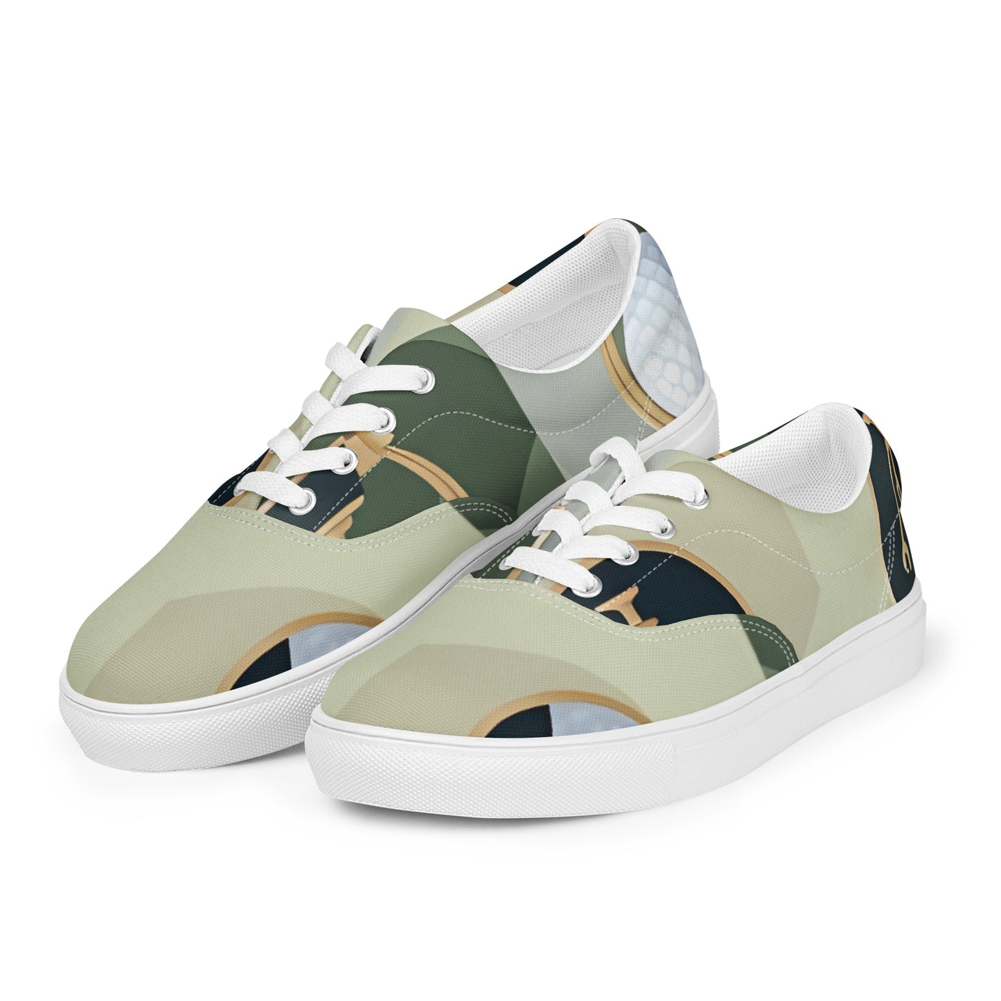 Women’s lace-up canvas shoes