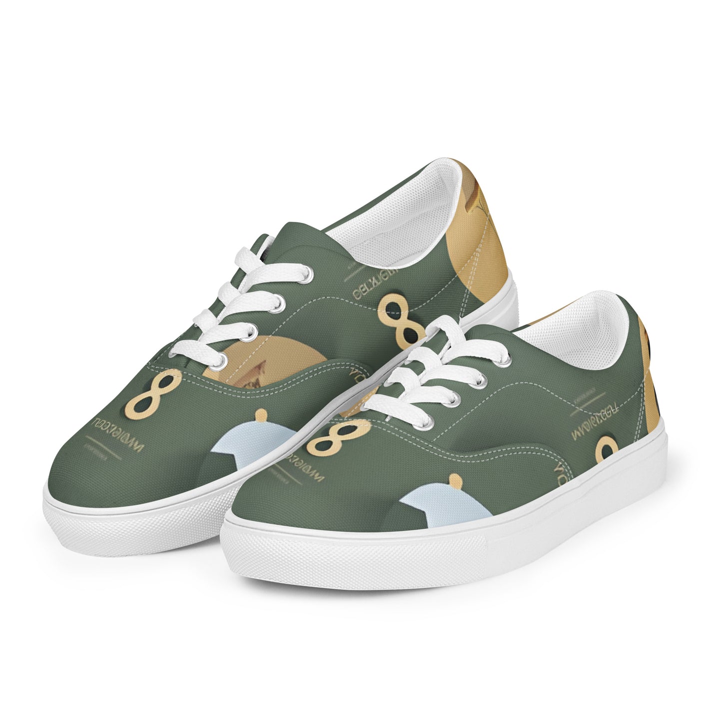 Women’s lace-up canvas shoes