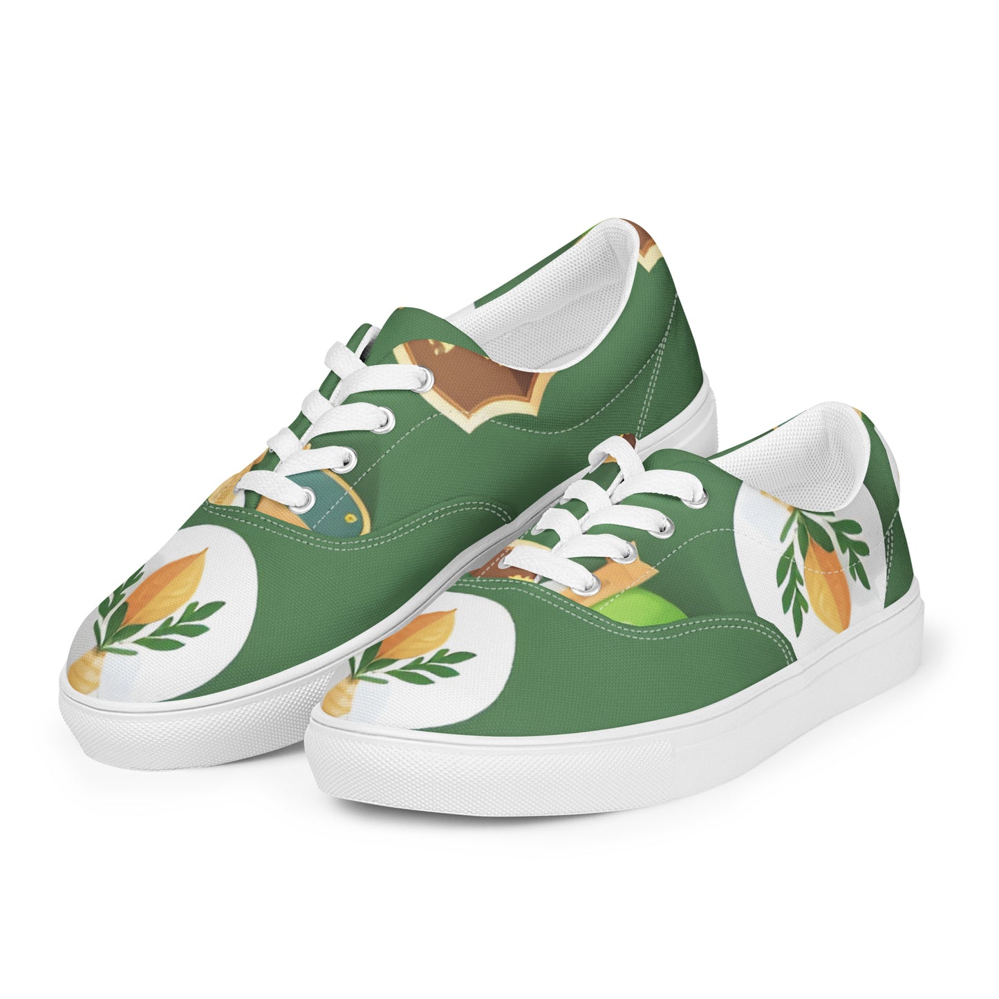 Women’s lace-up canvas shoes