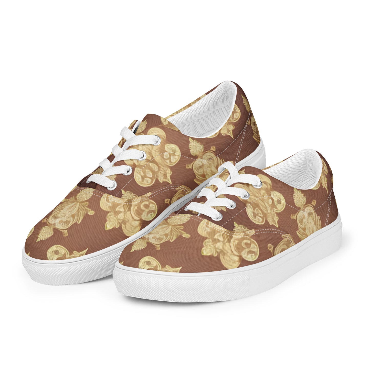 Women’s lace-up canvas shoes