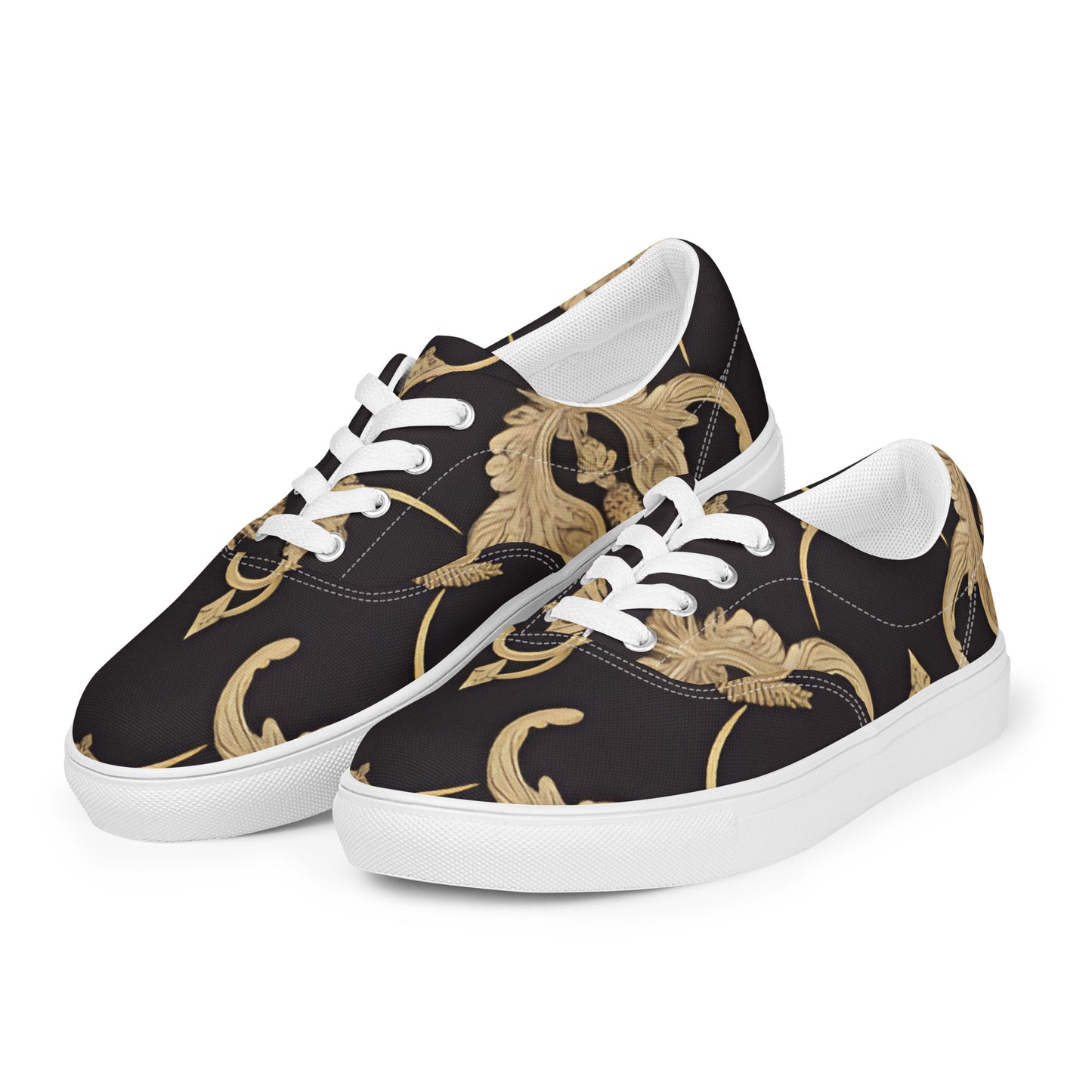 Women’s lace-up canvas shoes