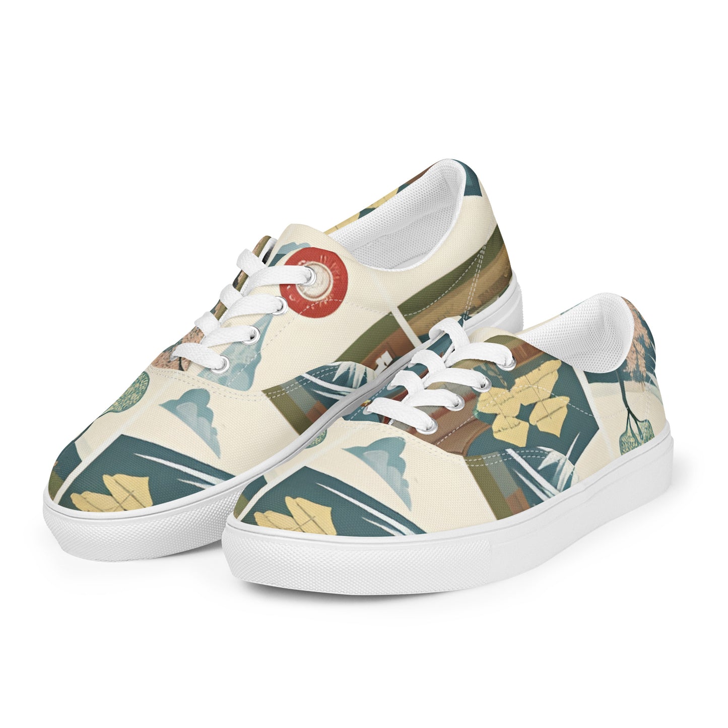 Women’s lace-up canvas shoes