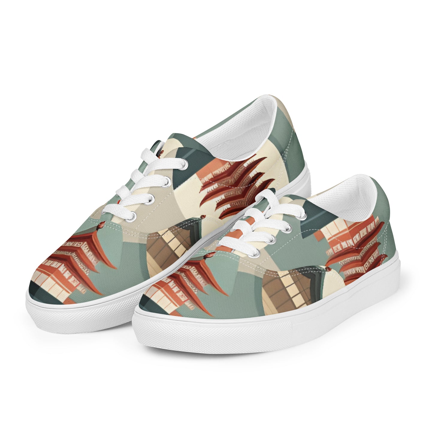 Women’s lace-up canvas shoes