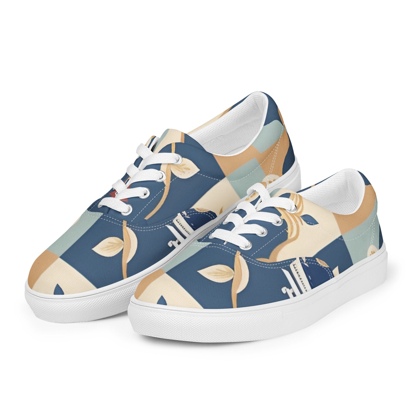 Women’s lace-up canvas shoes