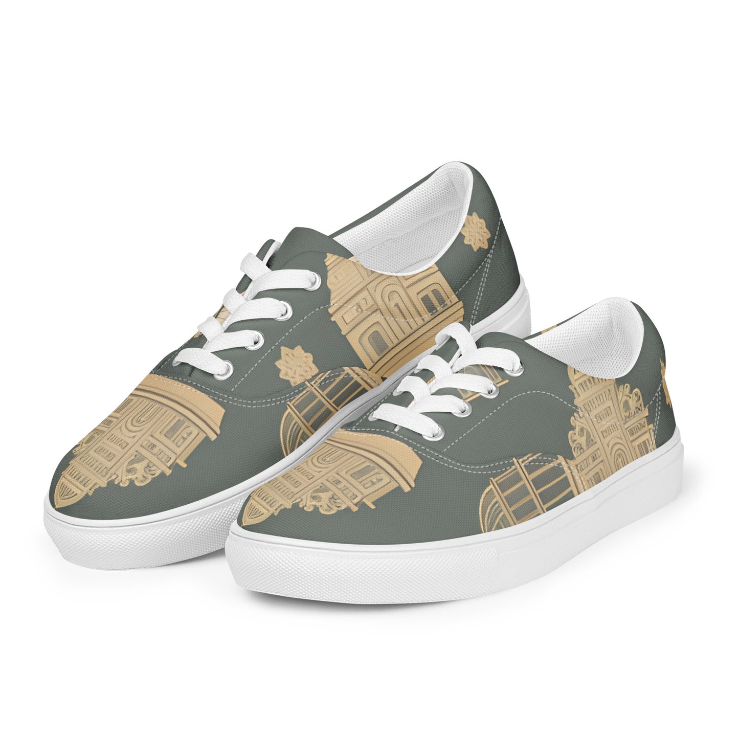 Women’s lace-up canvas shoes