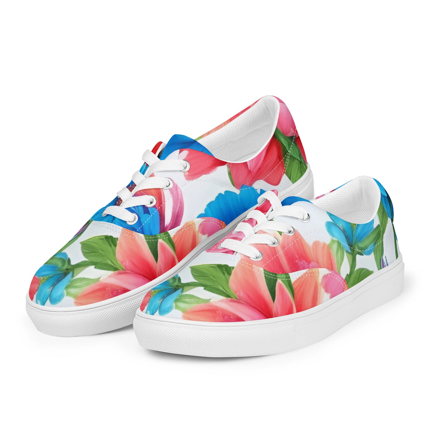 Women’s lace-up canvas shoes