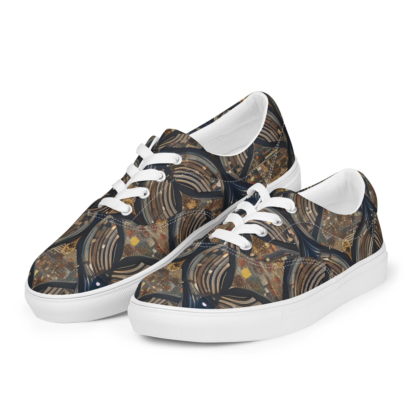 Women’s lace-up canvas shoes