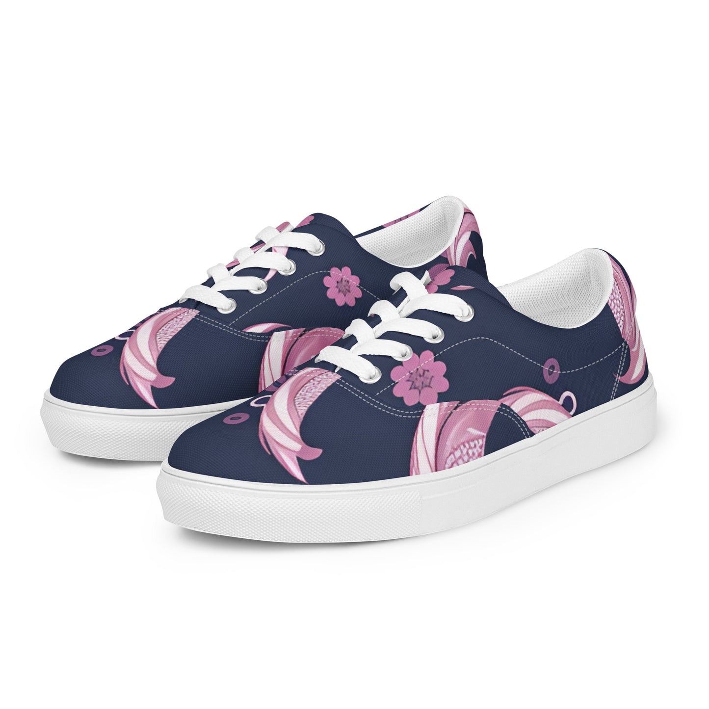 Women’s lace-up canvas shoes