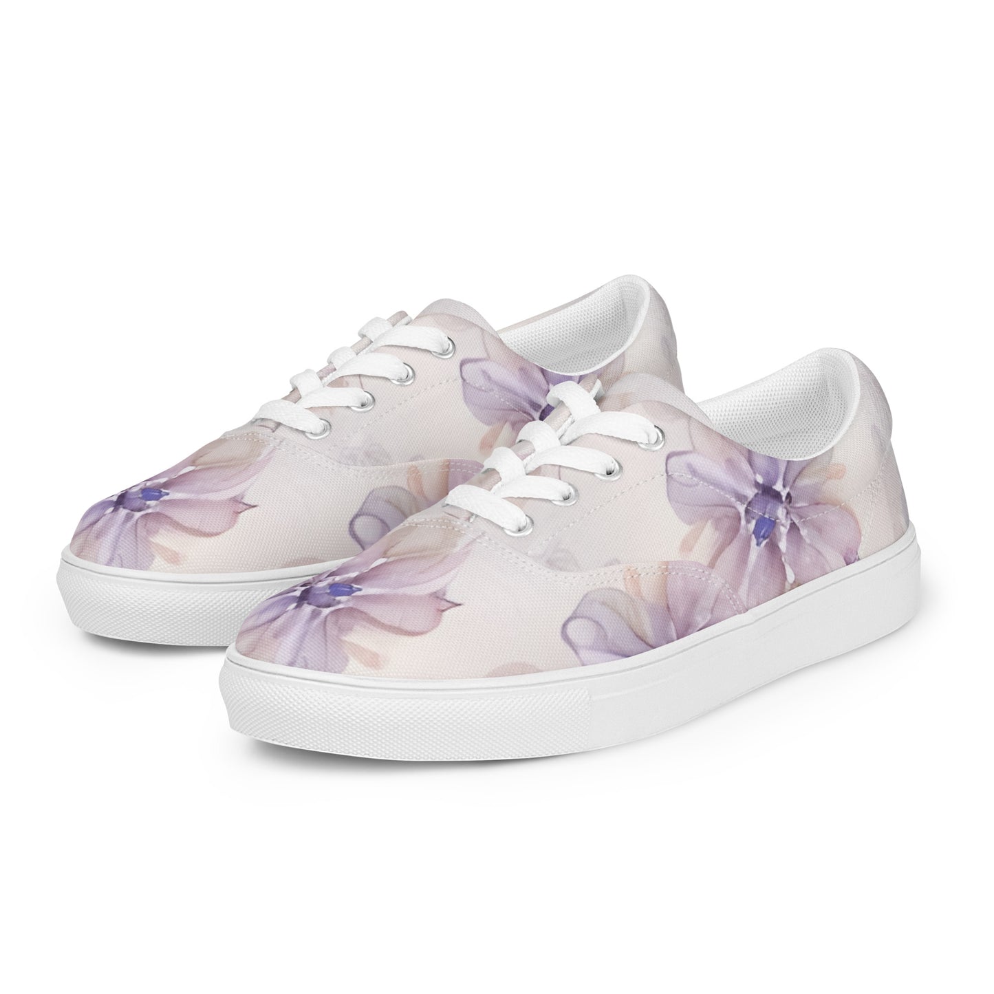 Women’s lace-up canvas shoes